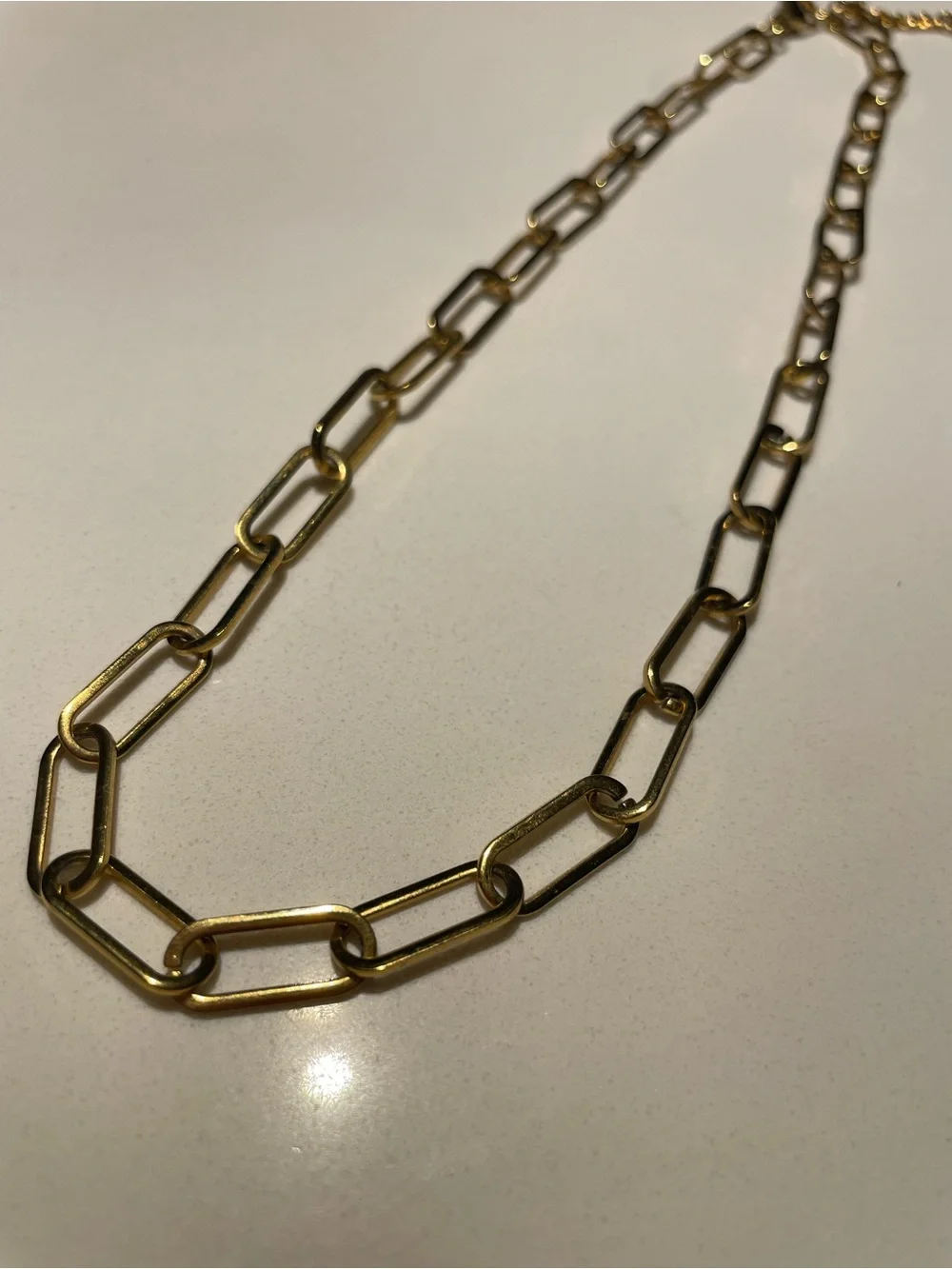 Hey Harper Gold Paperclip Link Necklace - Picture 2 of 3